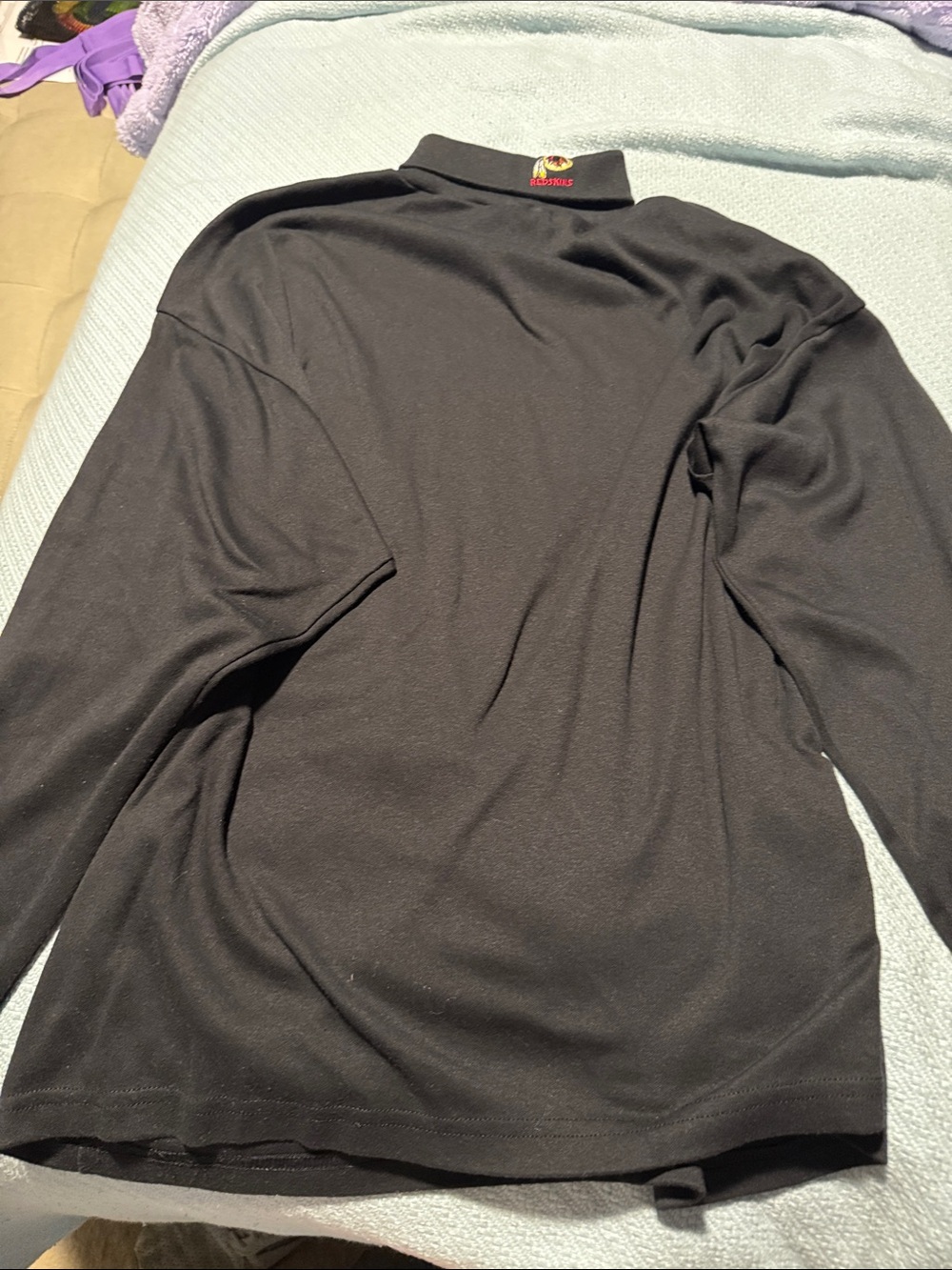 Black Long Sleeve Turtleneck Shirt - Unbranded